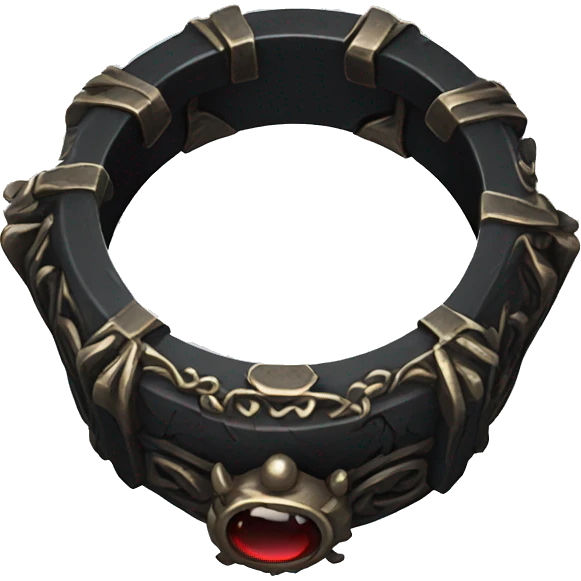 Rings with dark gothic Korean style  emoji