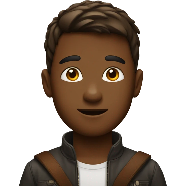 garçon marron emoji