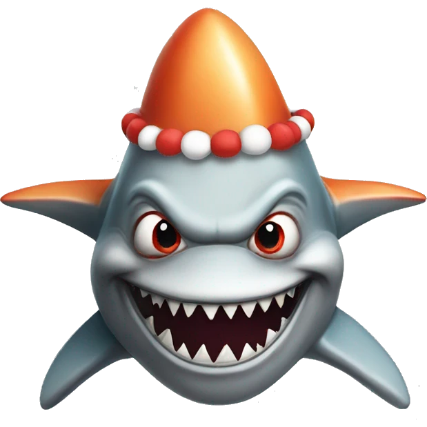 shark clown emoji