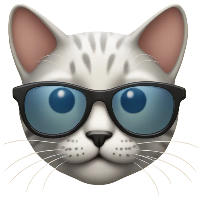 Cat with sunglasses emoji