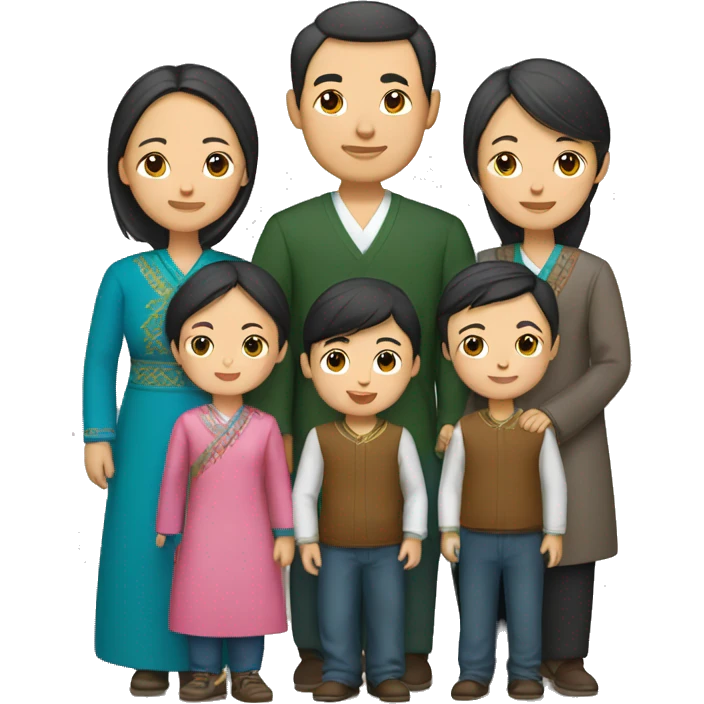 Kazakh family emoji