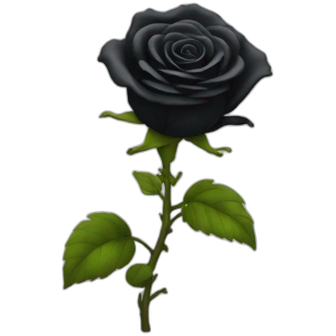 black rose fire emoji