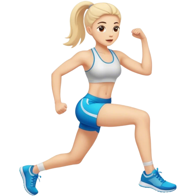 Exercising girl emoji