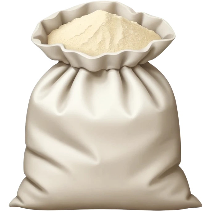 open bag of flour emoji