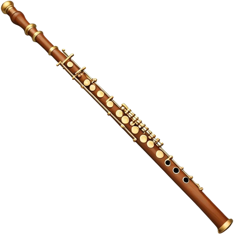 indian wooden classical flute emoji