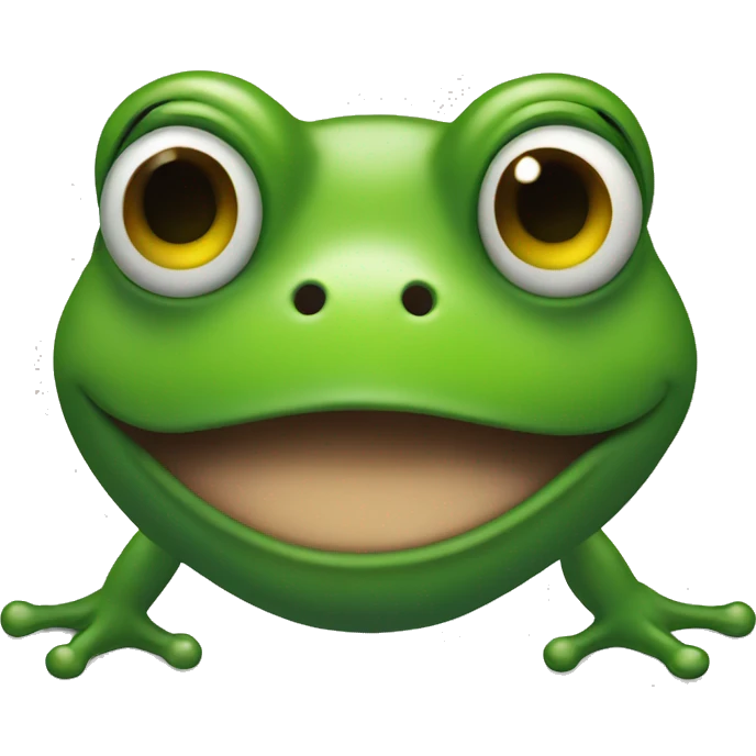 A frog with a big nose  emoji