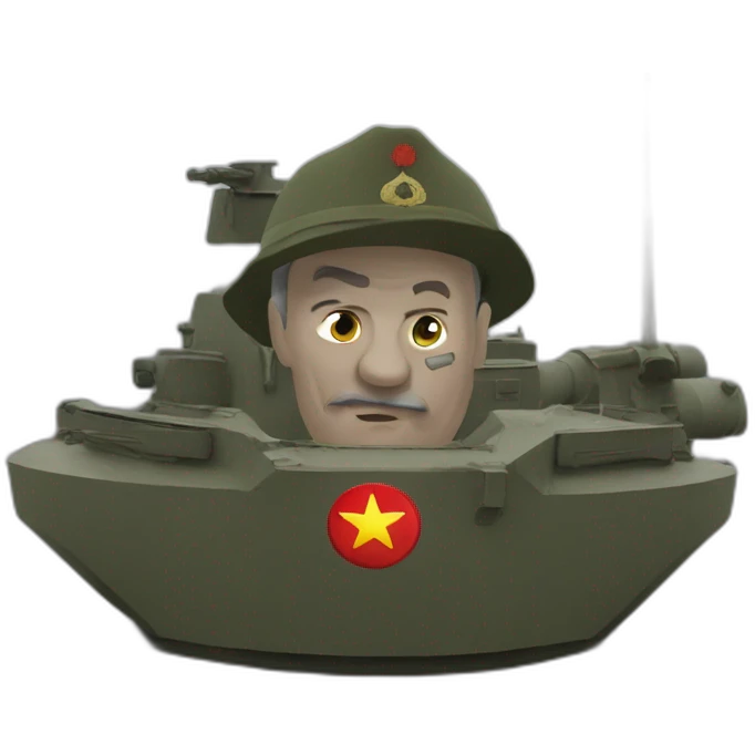 Josef Staline sur un tank emoji