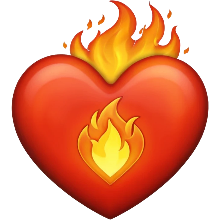Black fire heart  emoji