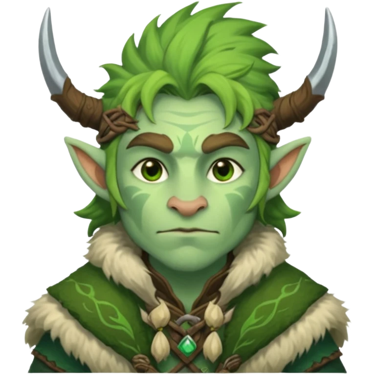 green firbolg character emoji