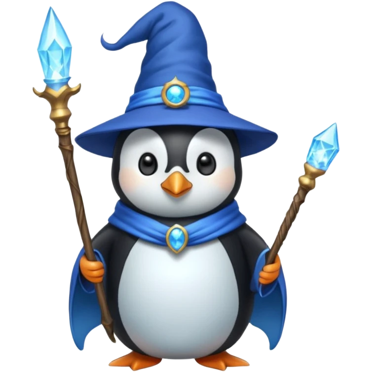 Penguin Wizard emoji