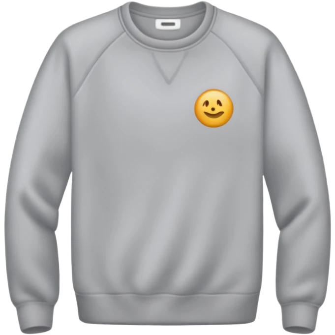 grey pullover on white background emoji