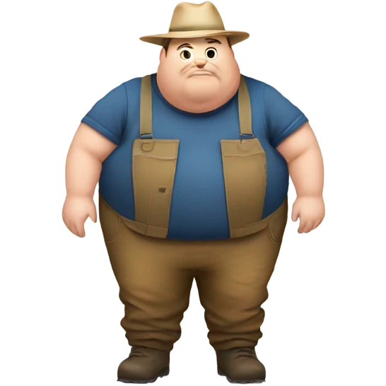 Fat people farming  emoji