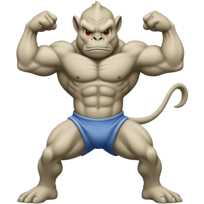 Machop flexing muscles emoji