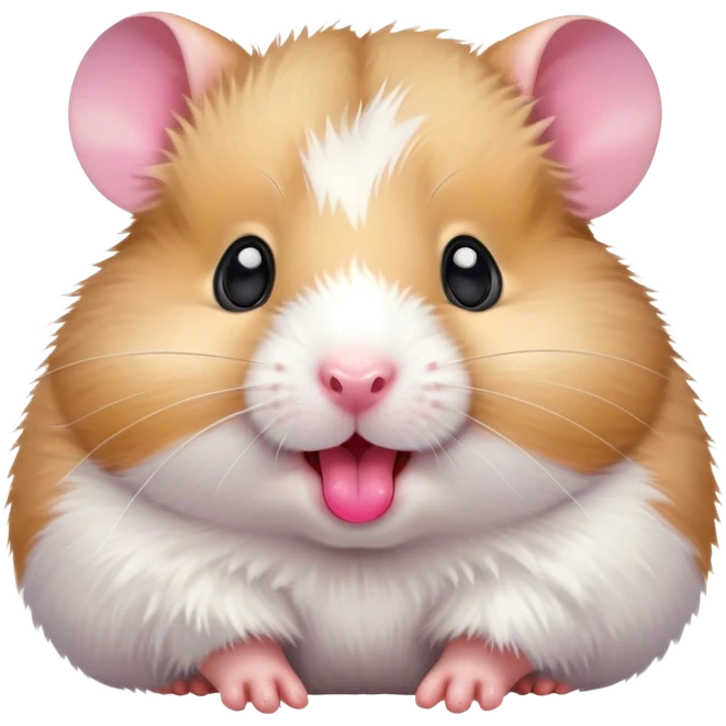 Hamster with its tongue out emoji