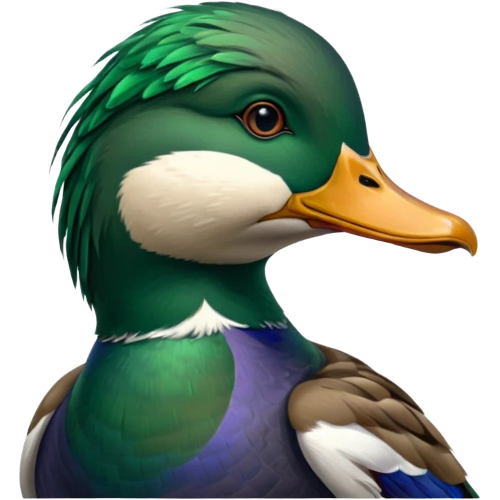 Create a mallard head
 emoji