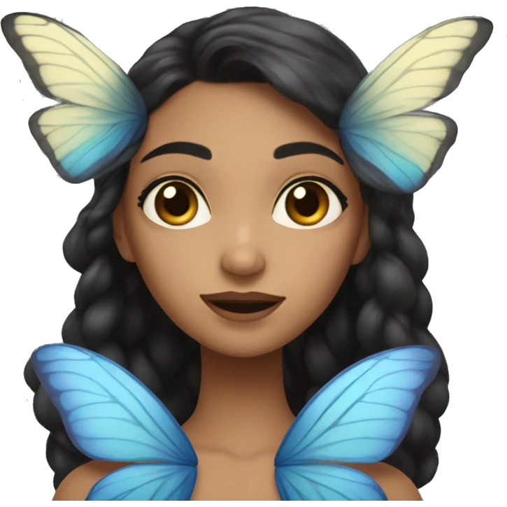 Mariposa azul  emoji