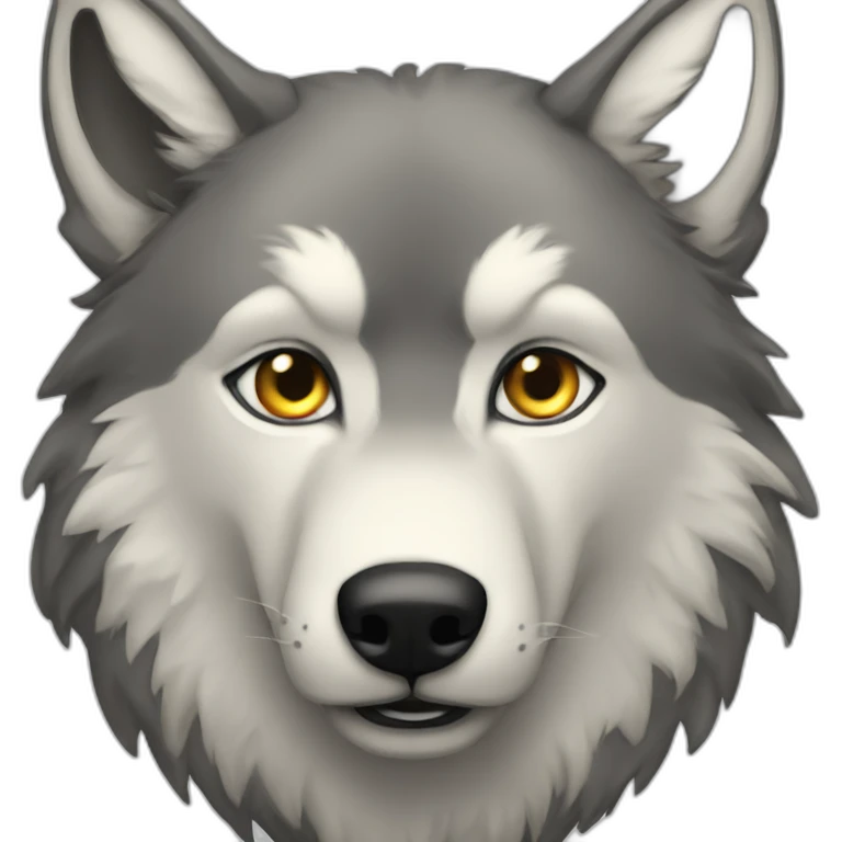 a wolf have 10 eyes emoji