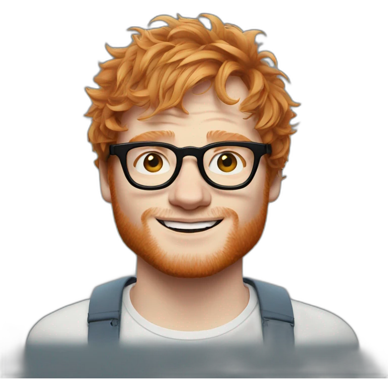 ed sheeran with glasses emoji