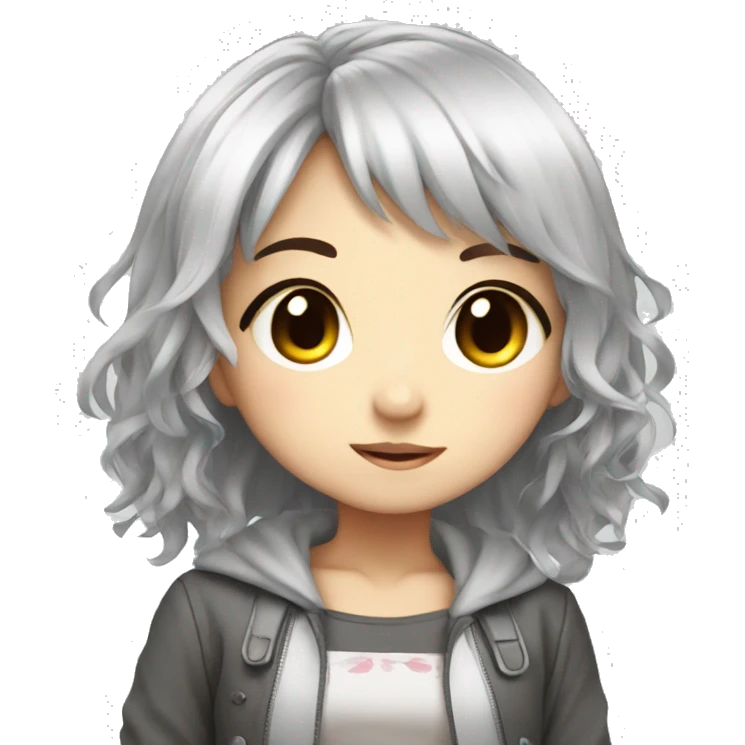 cute chibi anime girl emoji