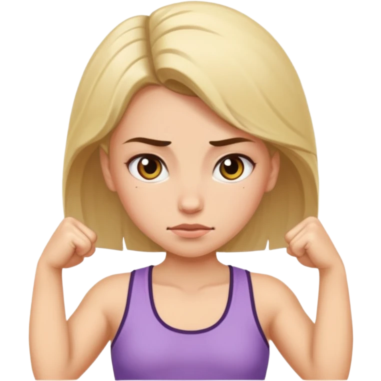 Girl trying to be strong  emoji