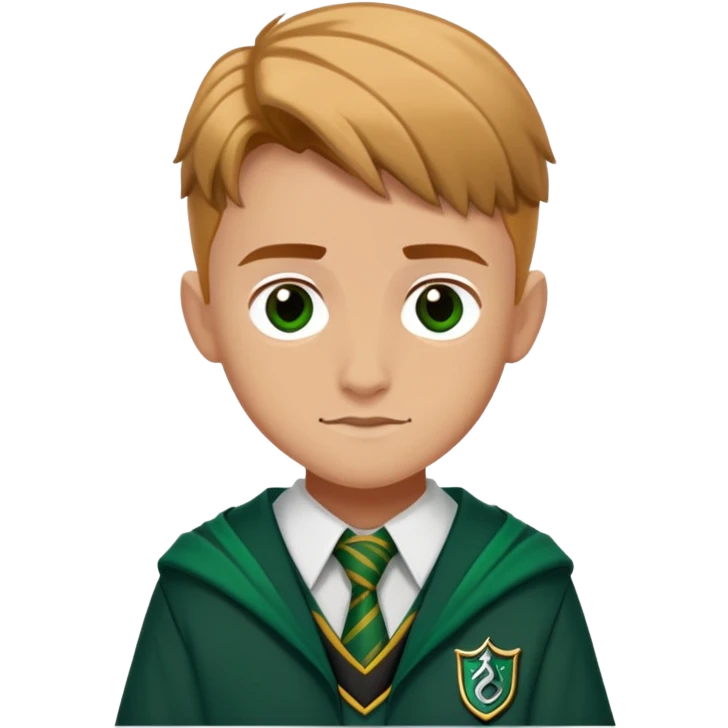 Jamie yeates is Marcus Flint in harry potter, wear hogwarts slytherin uniform emoji