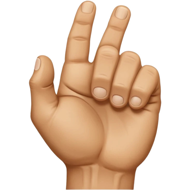vack of veiny fist rearview emoji