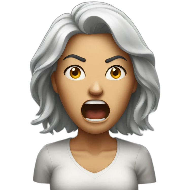 Enraged woman emoji