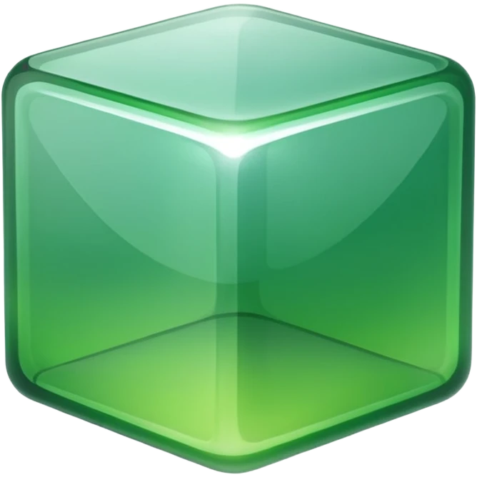 Green Square glass. emoji