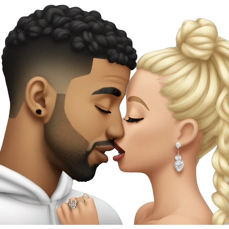 drake kissing 21 savage young emoji