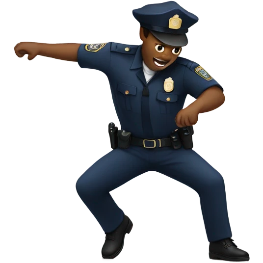 Police officer dancing emoji
