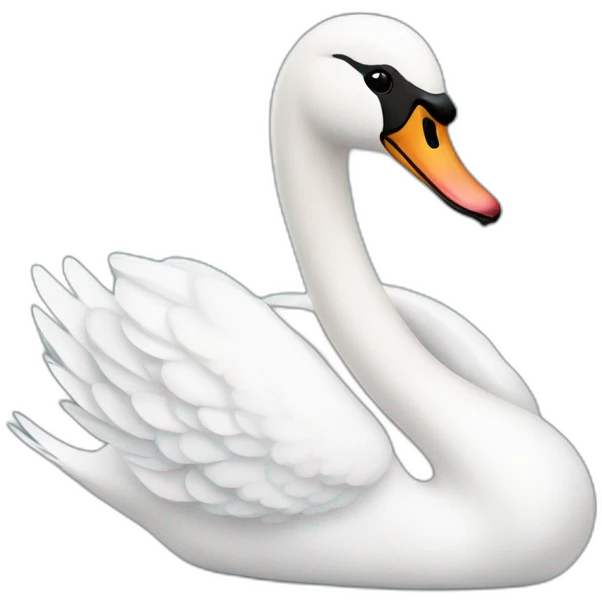 swan with a ring emoji