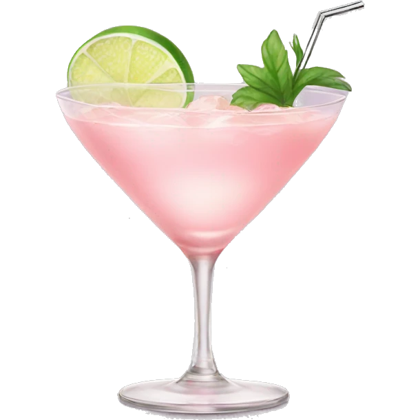 Light pink cocktail  emoji
