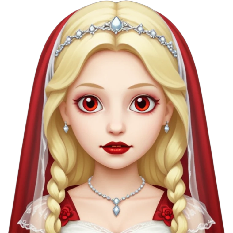 blonde vampire bride emoji