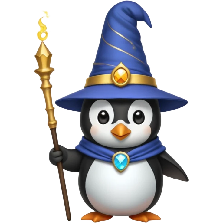 Penguin Wizard emoji
