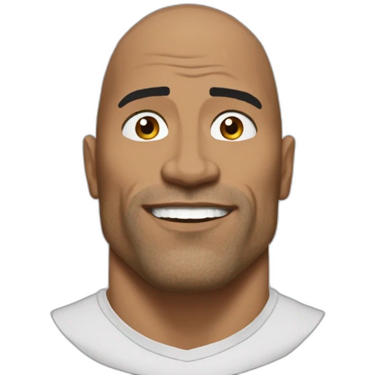 The rock même emoji