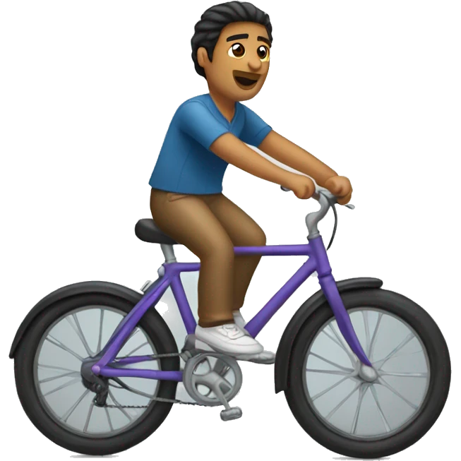 a hispanic riding a bike  emoji
