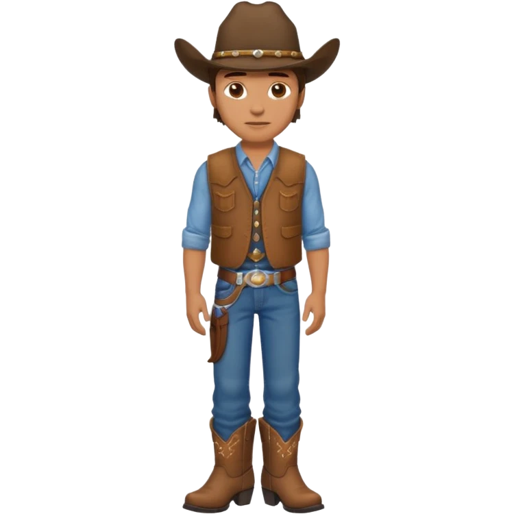 fly hatless cowboy  emoji