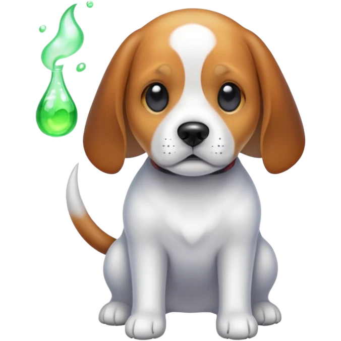 dog beagle ghost with sprite emoji