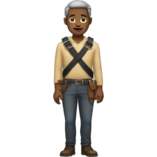   man with a strap emoji