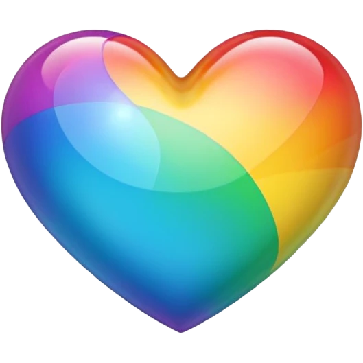 Rainbow heart emoji emoji