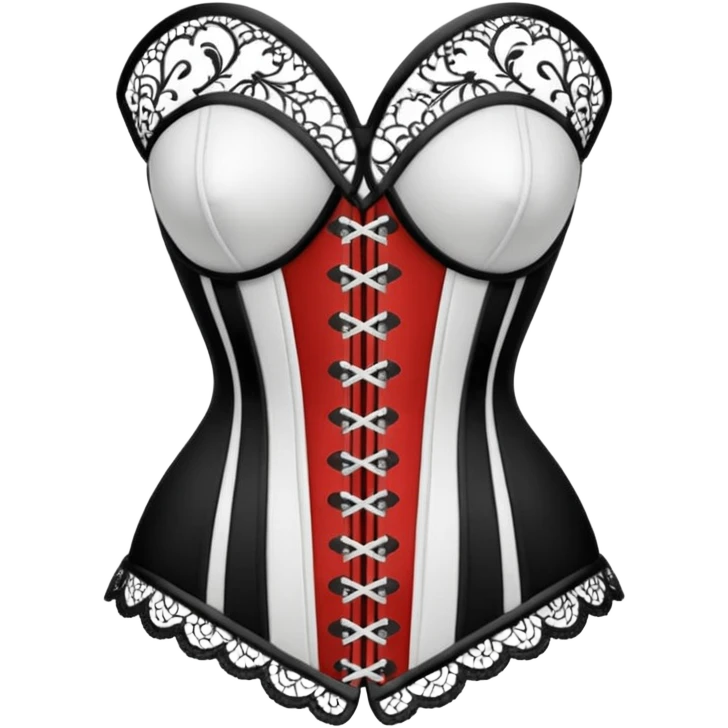 corset with lace emoji