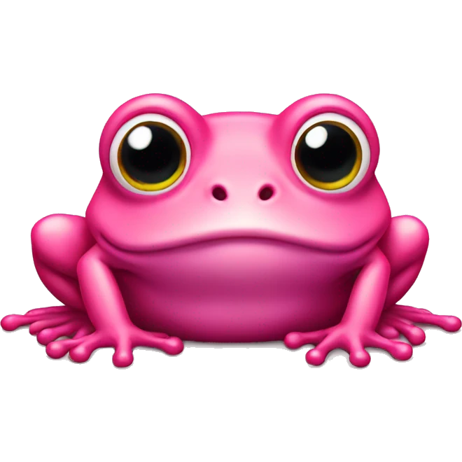 Pink frog emoji