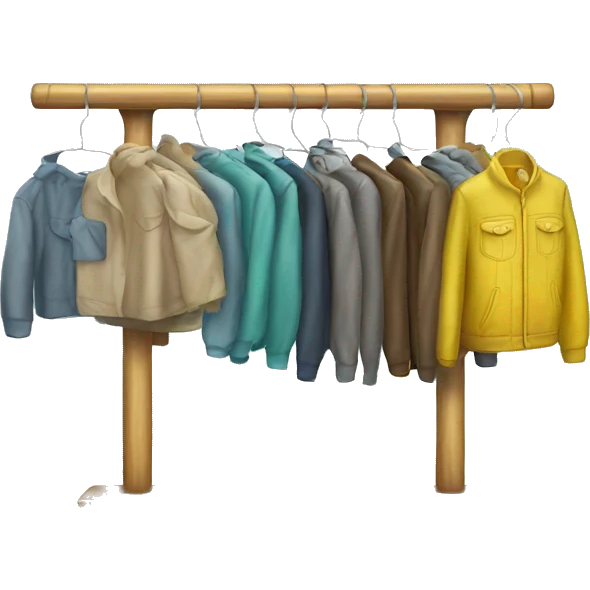 Clothing rack emoji
