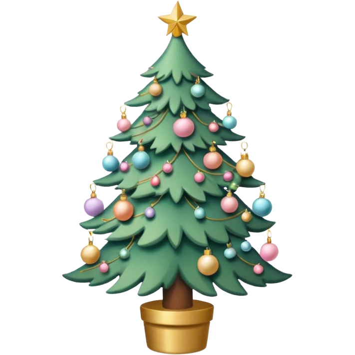 Soft colored Christmas  emoji