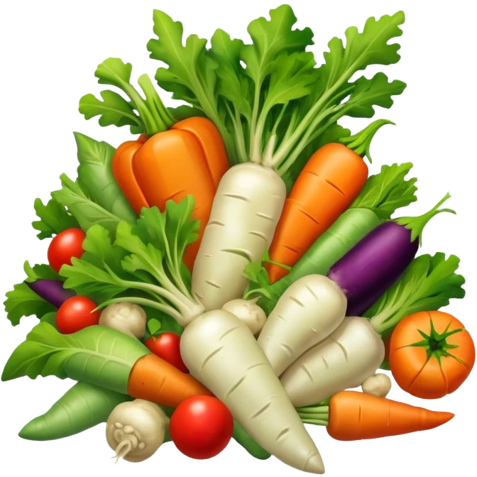 spoiled pile of mixed vegetables  emoji