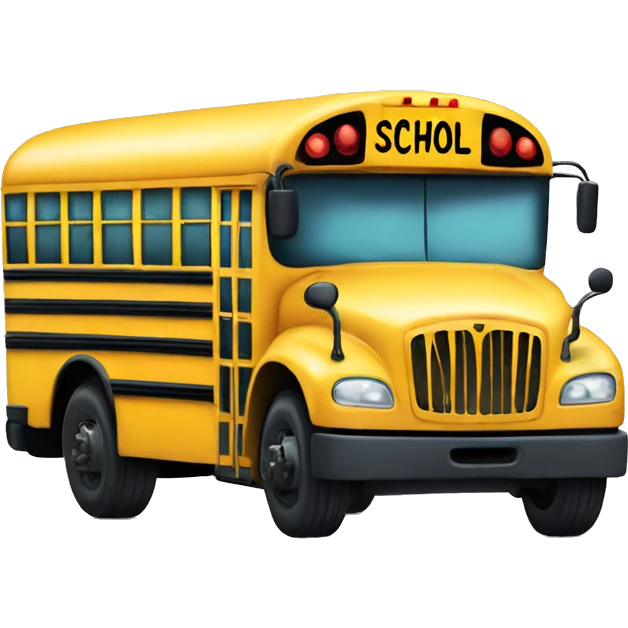 Sped school bus  emoji