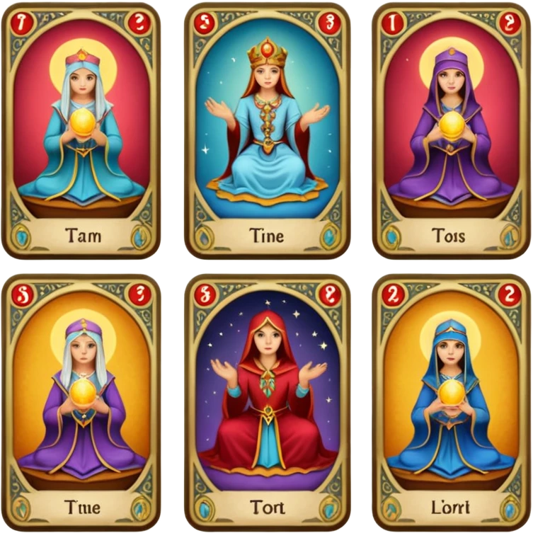 fortune telling cards emoji