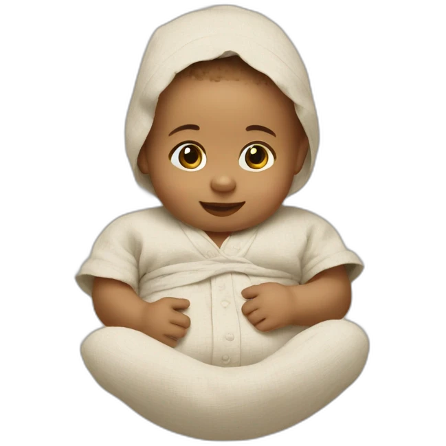 baby in a linen emoji