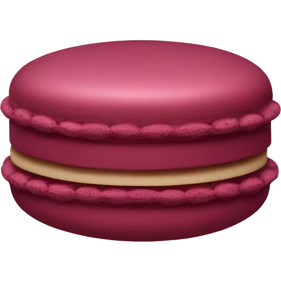 one burgundy macaron  emoji