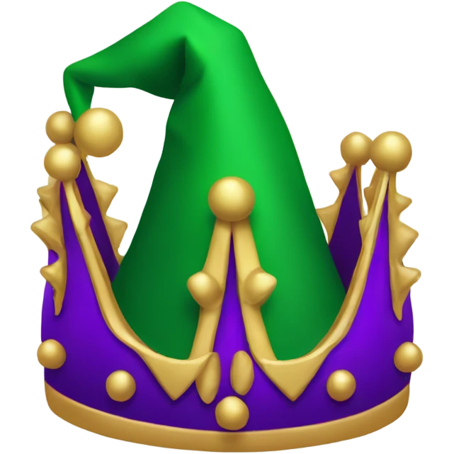 Jester’s cap with multiple peaks emoji
